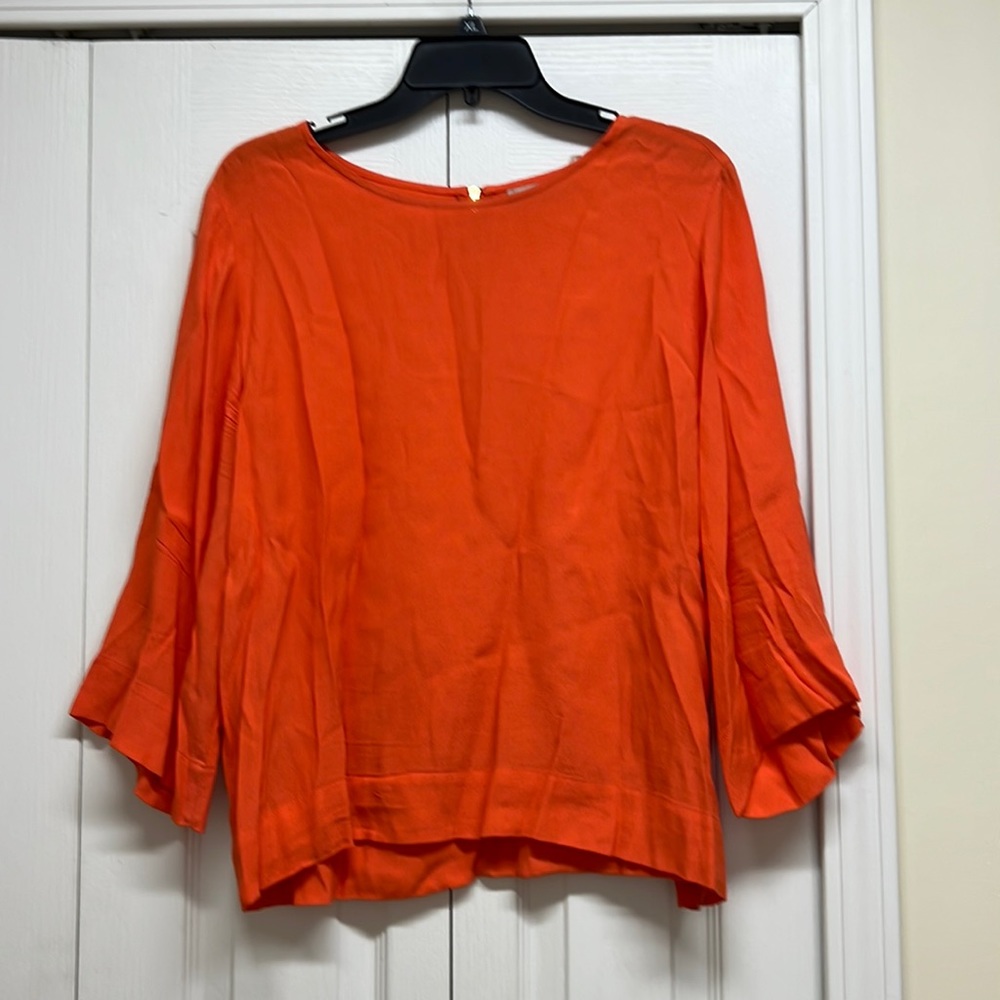 Sam & Lavi orange 3/4 sleeve top size medium